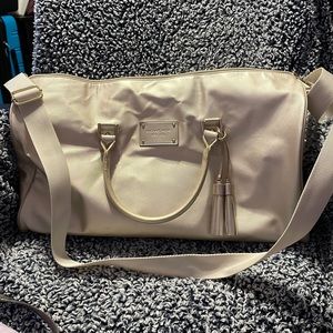 Michael Kors sparkle gold duffle